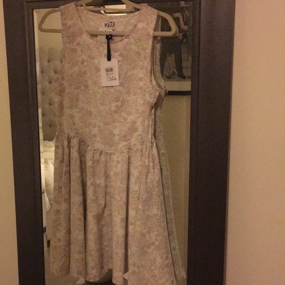 1971 Reiss Lopez Racer Back Floral Dress